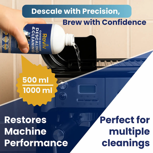 REVIV descale with precision, brew with confidence