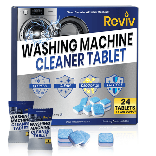 Washing Machine Cleaner Tablets – 24 Count, 1-Year Supply
