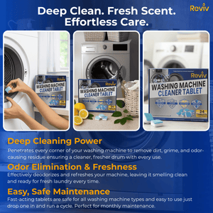 Washing Machine Cleaner Tablets – 24 Count, 1-Year Supply