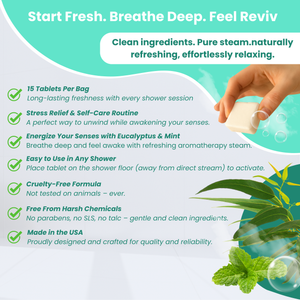 Awaken Shower Steamers – 15 Aromatherapy Tablets