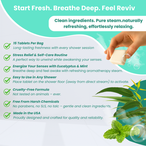 Awaken Shower Steamers – 15 Aromatherapy Tablets