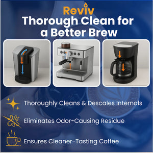 REVIV nespresso removes limescale & enhance flavor