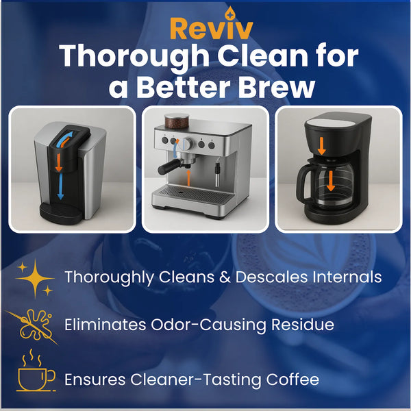 REVIV nespresso removes limescale & enhance flavor